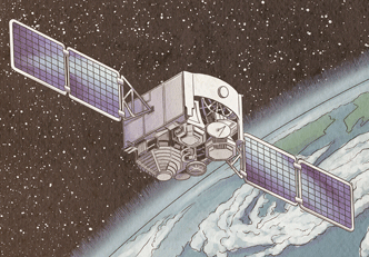 Satellite in orbit